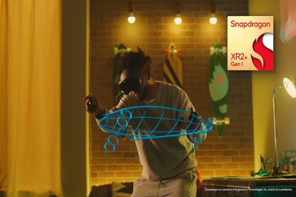 高通發(fā)布新一代SnapdragonXR2+Gen1處理器，率先應(yīng)用于MetaQuestPro頭戴式裝置。