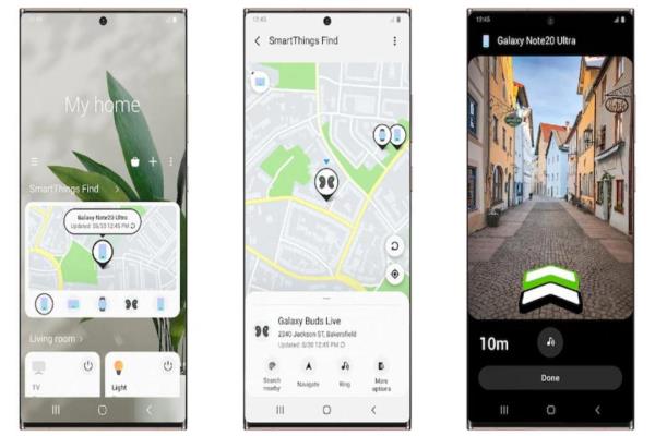 三星已于日前推出“SmartThingsFind”的追蹤協(xié)尋應用服務，訴求運用藍牙和UWB定位技術幫助使用者快速尋找串連的Galaxy裝置。
