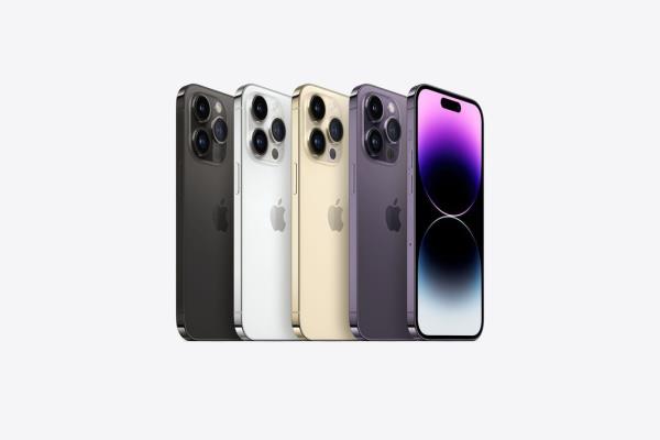 iPhone14Pro系列最多人購買的顏色為深紫色（42%）、其次為金色（24%）、黑色則為23%。