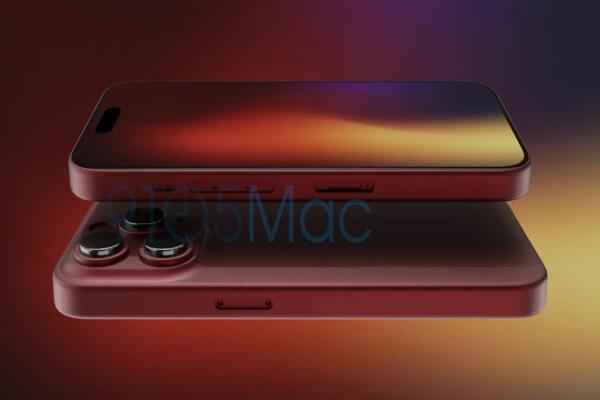 配上暗紅色的iPhone15Pro系列手機，更讓果粉大喊“想買”。